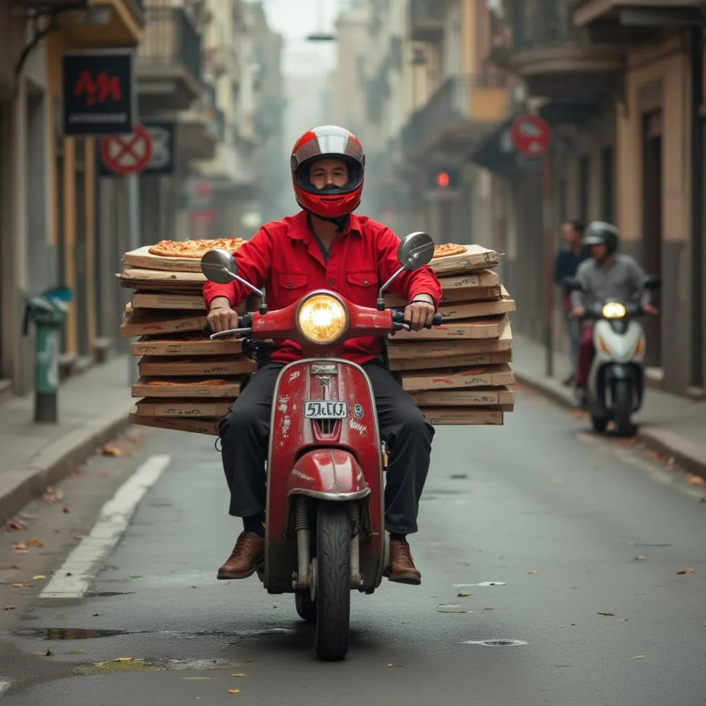 Servicio de delivery de pizza